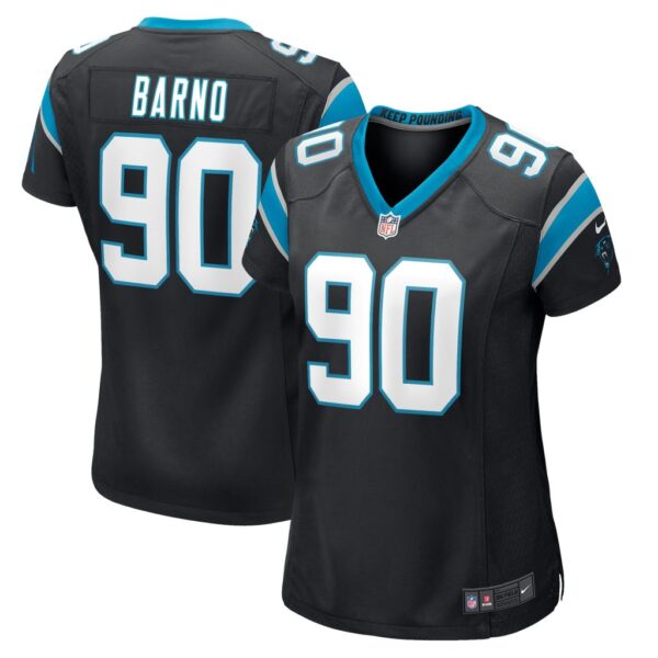 Women's Carolina Panthers Amare Barno Nike Black Game Player Jersey