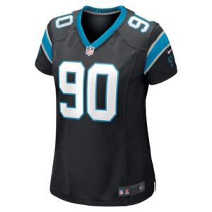 Women's Carolina Panthers Amare Barno Nike Black Game Player Jersey