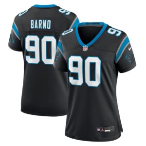 Women's Carolina Panthers Amare Barno Nike Black Team Game Jersey