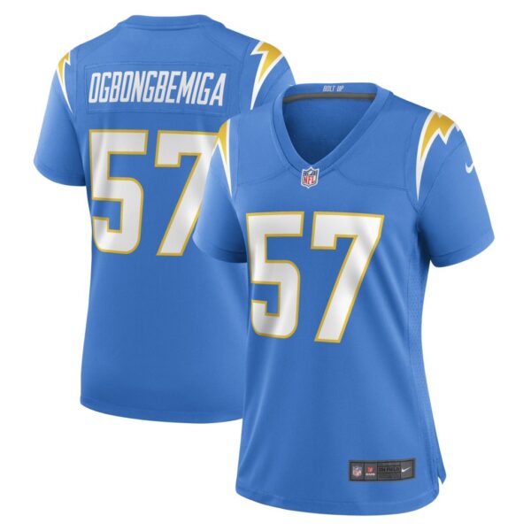 Women's Los Angeles Chargers Amen Ogbongbemiga Nike Powder Blue Game Player Jersey