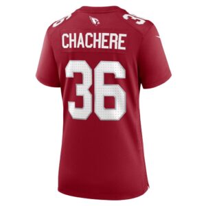 Andre Chachere Arizona Cardinals Nike Women's Team Game Jersey - Cardinal