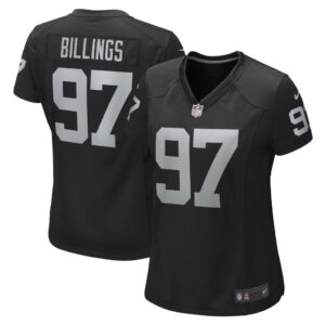 Women's Las Vegas Raiders Andrew Billings Nike Black Game Player Jersey