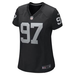 Women's Las Vegas Raiders Andrew Billings Nike Black Game Player Jersey