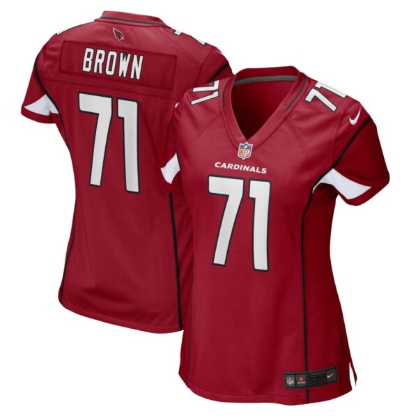 Women's Arizona Cardinals Andrew Brown Nike Cardinal Game Player Jersey