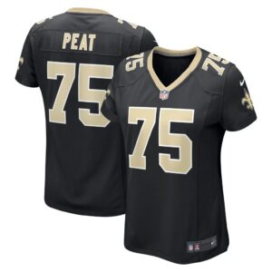 Women's New Orleans Saints Andrus Peat Nike Black Game Jersey