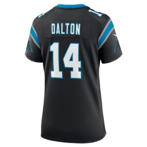 Women's Carolina Panthers Andy Dalton Nike Black Team Game Jersey