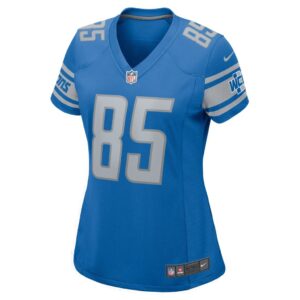 Anthony Firkser Detroit Lions Nike Women's Team Game Jersey - Blue