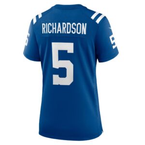 Women's Indianapolis Colts Anthony Richardson Nike Royal 2023 NFL Draft First Round Pick Game Jersey