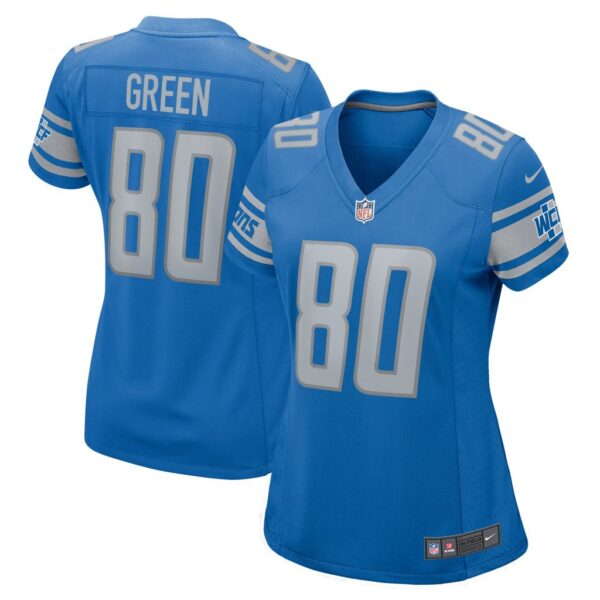 Women's Detroit Lions Antoine Green Nike Blue Team Game Jersey