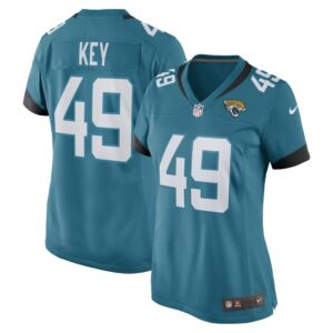 Women's Jacksonville Jaguars Arden Key Nike Teal Game Player Jersey