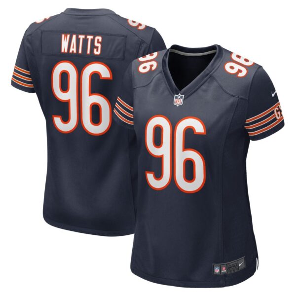 Women's Chicago Bears Armon Watts Nike Navy Game Player Jersey