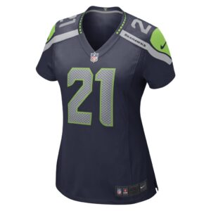 Women's Seattle Seahawks Artie Burns Nike College Navy Game Player Jersey