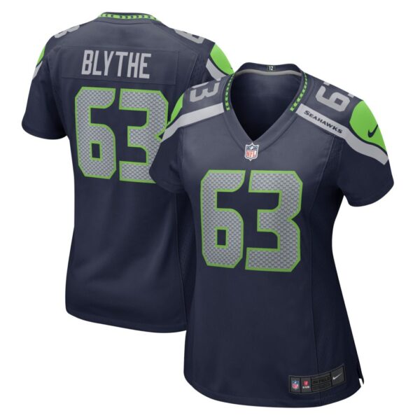 Women's Seattle Seahawks Austin Blythe Nike College Navy Game Jersey