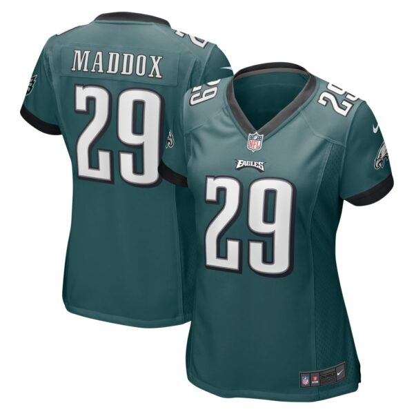 Women's Philadelphia Eagles Avonte Maddox Nike Midnight Green Game Jersey