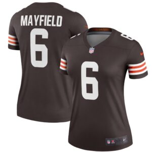 Women's Nike Baker Mayfield Brown Cleveland Browns Legend Player Jersey