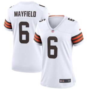 Women's Nike Baker Mayfield White Cleveland Browns Game Jersey