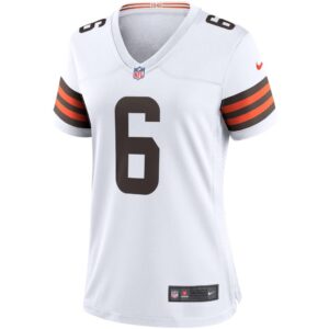 Women's Nike Baker Mayfield White Cleveland Browns Game Jersey