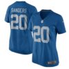 Women's Nike Barry Sanders Blue Detroit Lions 2017 Throwback Retired Player Game Jersey