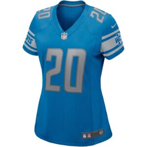 Women's Detroit Lions Barry Sanders Nike Blue Game Retired Player Jersey