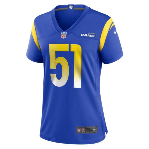 Women's Los Angeles Rams Benton Whitley Nike Royal Game Player Jersey