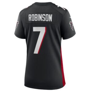 Women's Atlanta Falcons Bijan Robinson Nike Black 2023 NFL Draft First Round Pick Game Jersey