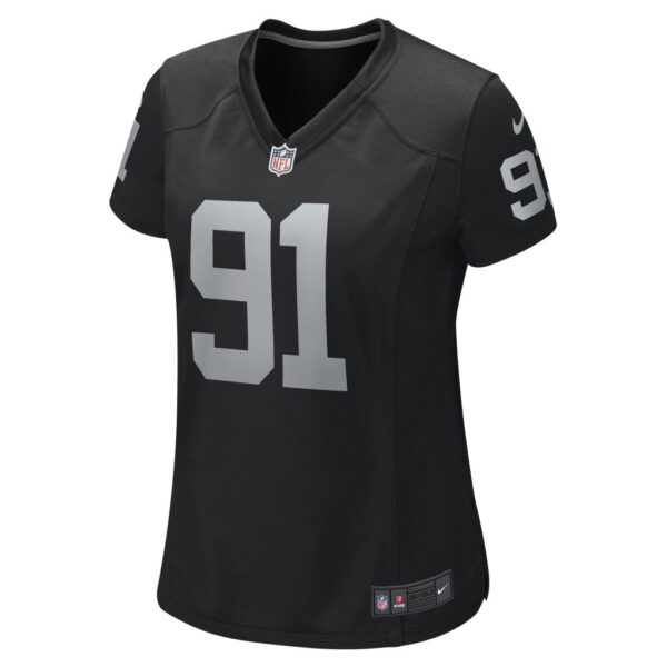 Women's Las Vegas Raiders Bilal Nichols Nike Black Game Player Jersey