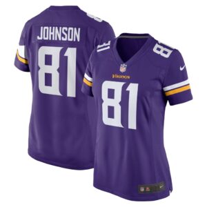 Women's Minnesota Vikings Bisi Johnson Nike Purple Game Jersey