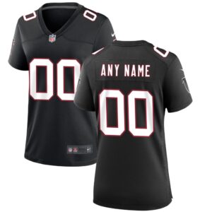 Atlanta Falcons Nike Women's Throwback Custom Game Jersey - Black