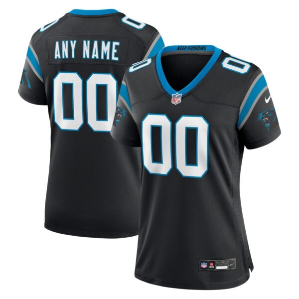 Carolina Panthers Nike Women's Custom Game Jersey - Black