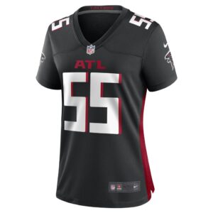 Women's Nate Landman Atlanta Falcons Nike Black Game Player Jersey