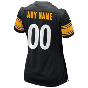 Pittsburgh Steelers Nike Women's Custom Game Jersey - Black