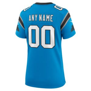 Carolina Panthers Nike Women's Alternate Custom Game Jersey - Blue