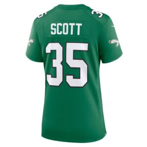 Boston Scott Philadelphia Eagles Nike Women's Alternate Game Jersey - Kelly Green