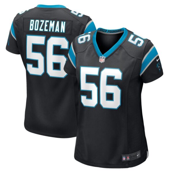 Women's Carolina Panthers Bradley Bozeman Nike Black Game Player Jersey