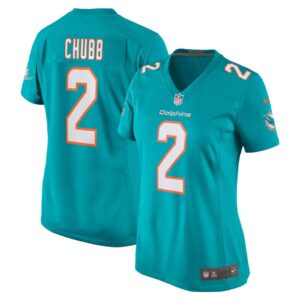 Women's Miami Dolphins Bradley Chubb Nike Aqua Game Player Jersey