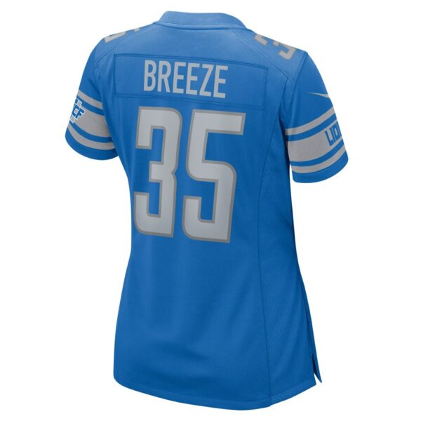 Women's Detroit Lions Brady Breeze Nike Blue Home Game Player Jersey