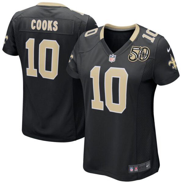 Brandin Cooks New Orleans Saints Nike Women's 50th Season Patch Game Jersey - Black