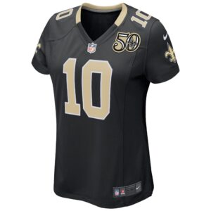 Brandin Cooks New Orleans Saints Nike Women's 50th Season Patch Game Jersey - Black