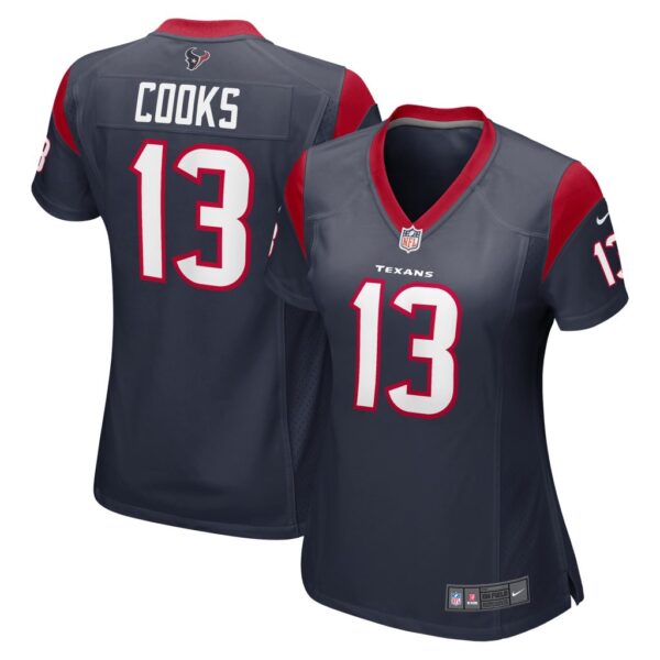 Women's Houston Texans Brandin Cooks Nike Navy Game Jersey