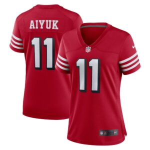 Women's San Francisco 49ers Brandon Aiyuk Nike Scarlet Alternate Game Jersey