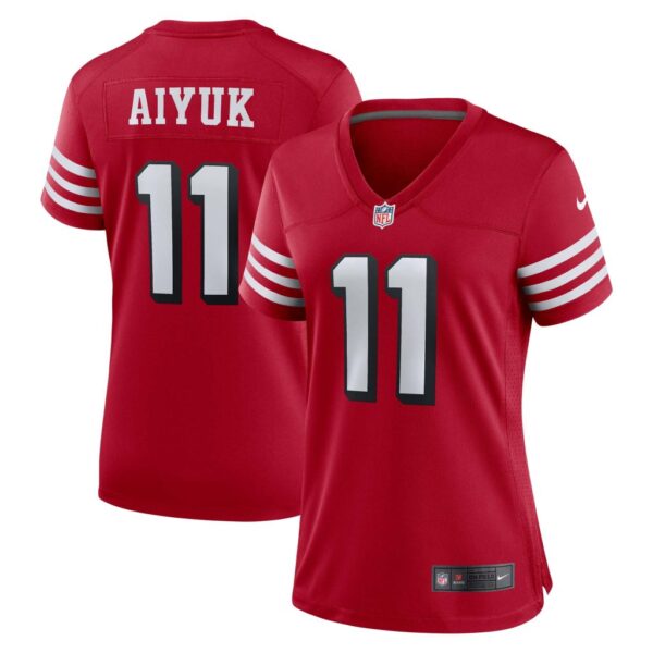 Women's San Francisco 49ers Brandon Aiyuk Nike Scarlet Alternate Game Jersey