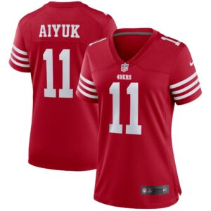 Women's San Francisco 49ers Brandon Aiyuk Nike Scarlet Player Game Jersey