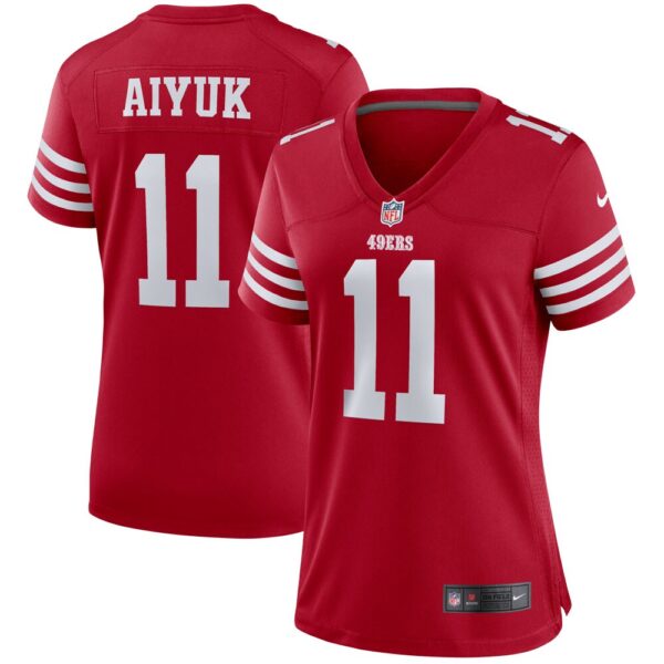 Women's San Francisco 49ers Brandon Aiyuk Nike Scarlet Player Game Jersey