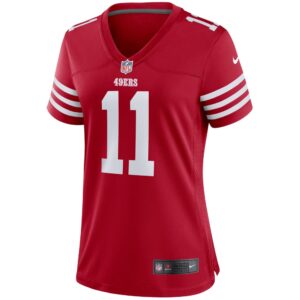 Women's San Francisco 49ers Brandon Aiyuk Nike Scarlet Player Game Jersey