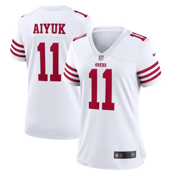 Women's San Francisco 49ers Brandon Aiyuk Nike White Player Game Jersey