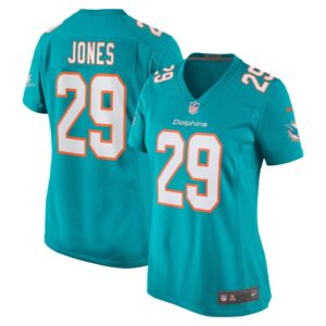 Women's Miami Dolphins Brandon Jones Nike Aqua Team Game Jersey