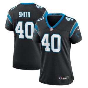 Women's Carolina Panthers Brandon Smith Nike Black Team Game Jersey