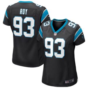 Women's Carolina Panthers Bravvion Roy Nike Black Game Jersey