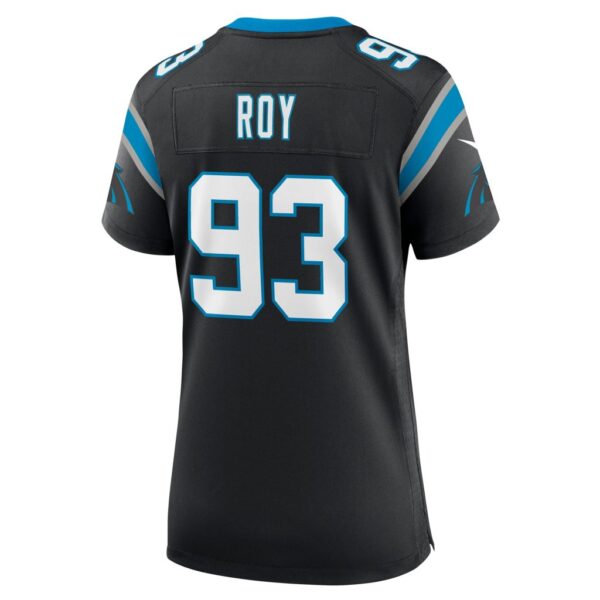 Women's Carolina Panthers Bravvion Roy Nike Black Team Game Jersey