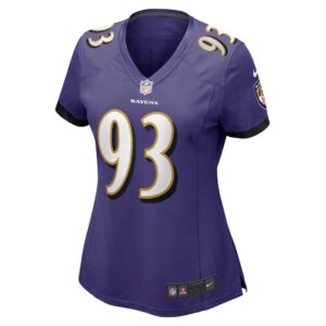 Bravvion Roy Baltimore Ravens Nike Women's Game Jersey - Purple